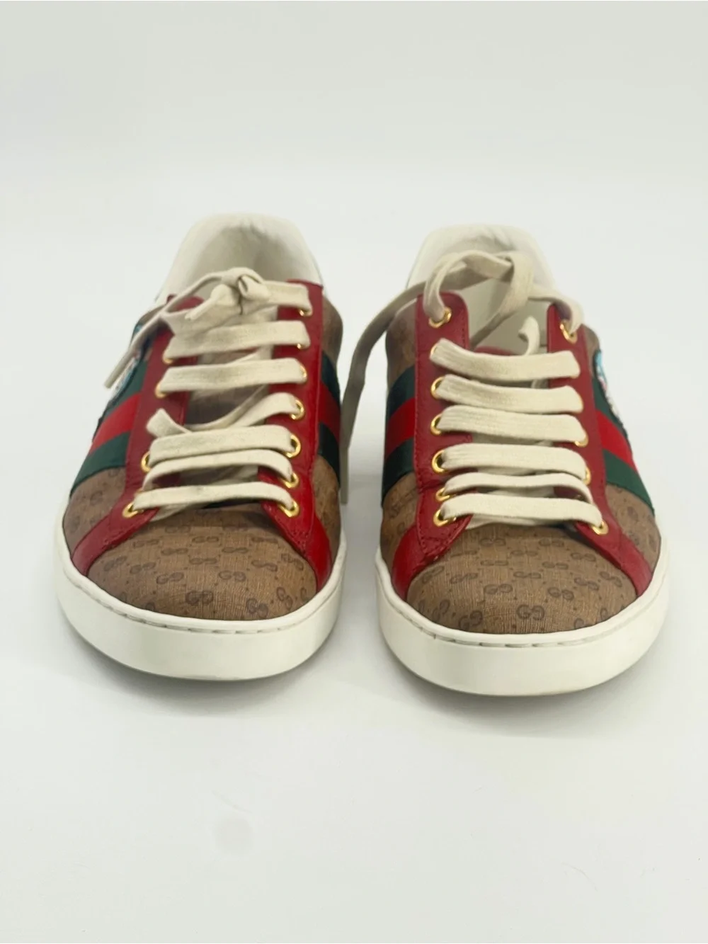 GUCCI X DORAEMON GG Monogram Canvas Sneakers Size 6 US